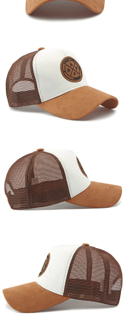 Korean Version Mesh Baseball Cap Men Women Summer Spring Sunscreen Shade Sun Hat Casual Versatile Hard Top Women Suncap Male