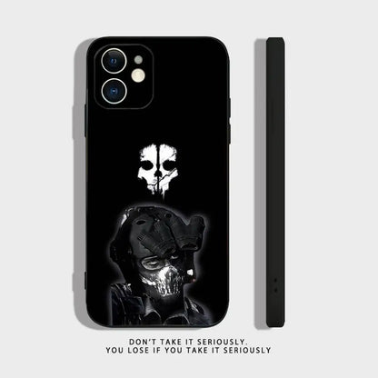 COD Call Of Duty G-Ghost Phone Case For iPhone 17 16,15,14,13,12,11,Pro,XS,Max,XR,Plus,Mini Soft Silicone Black Shockproof