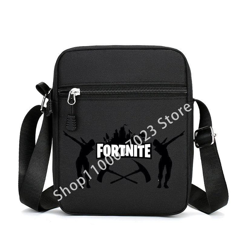 Fortnites Adult Man Cartoon Shoulder Bag Men Anime Crossbody Bags Canvas Square Women Fashion Travel Sport Cute Birthday Gifts