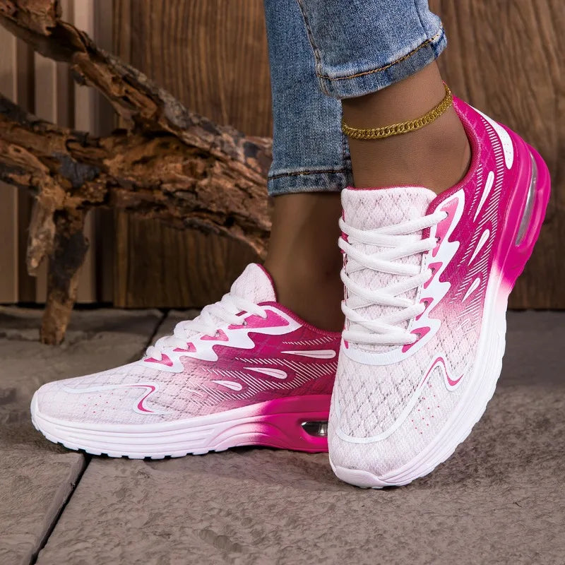 YRZL Women Sneakers Shoes Breathable Lightweight Running Shoes Non Slip Wear Resistant Comfortable Women's  Walking Shoes