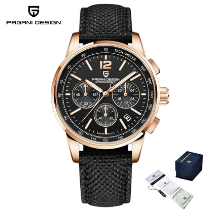 PAGANI DESIGN 2026 New Luxury Fashion Casual Men Quartz Watches VK63 100M Water Resistant Sapphire Glass Stainless Steel Watches