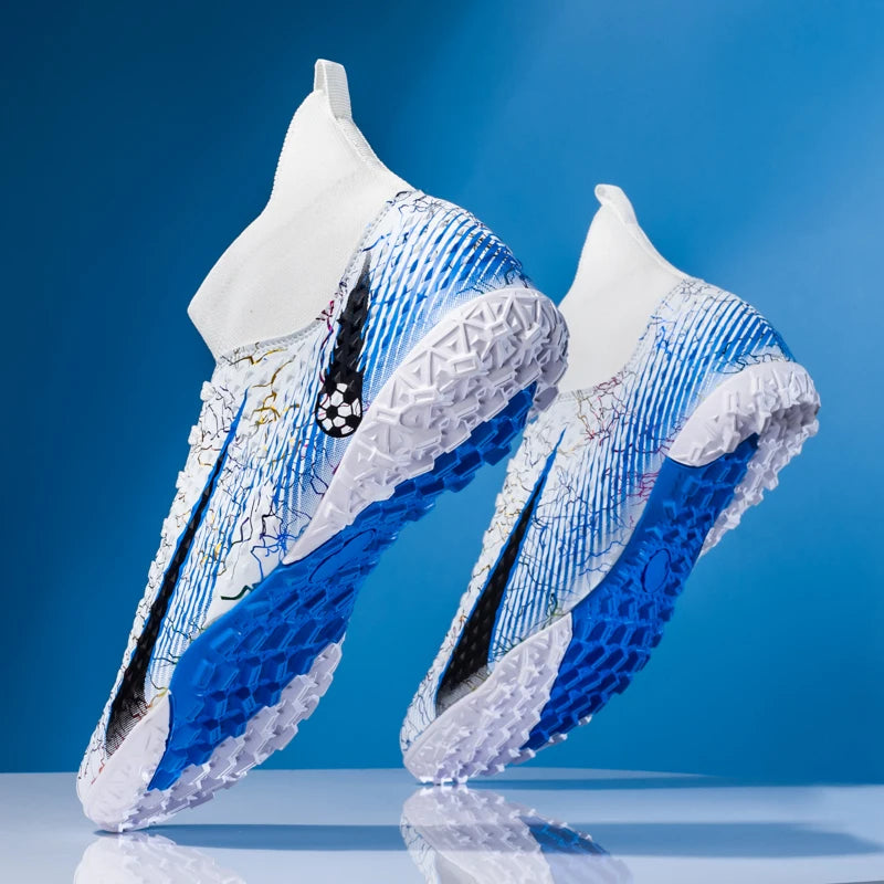 Chaussures de football pour hommes, chaussures de foot pour enfants, crampons de football professionnels pour femmes, chaussures antidérapantes TF/FG, chaussures de sport d'extérieur pour le football