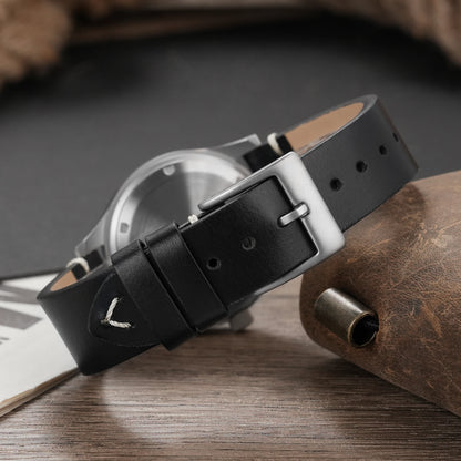 Militado V2 Version Military D12 Watch 36mm AR Sapphire Quartz Movement Watches Waterproof Sub-second Stainless Steel Wristwatch