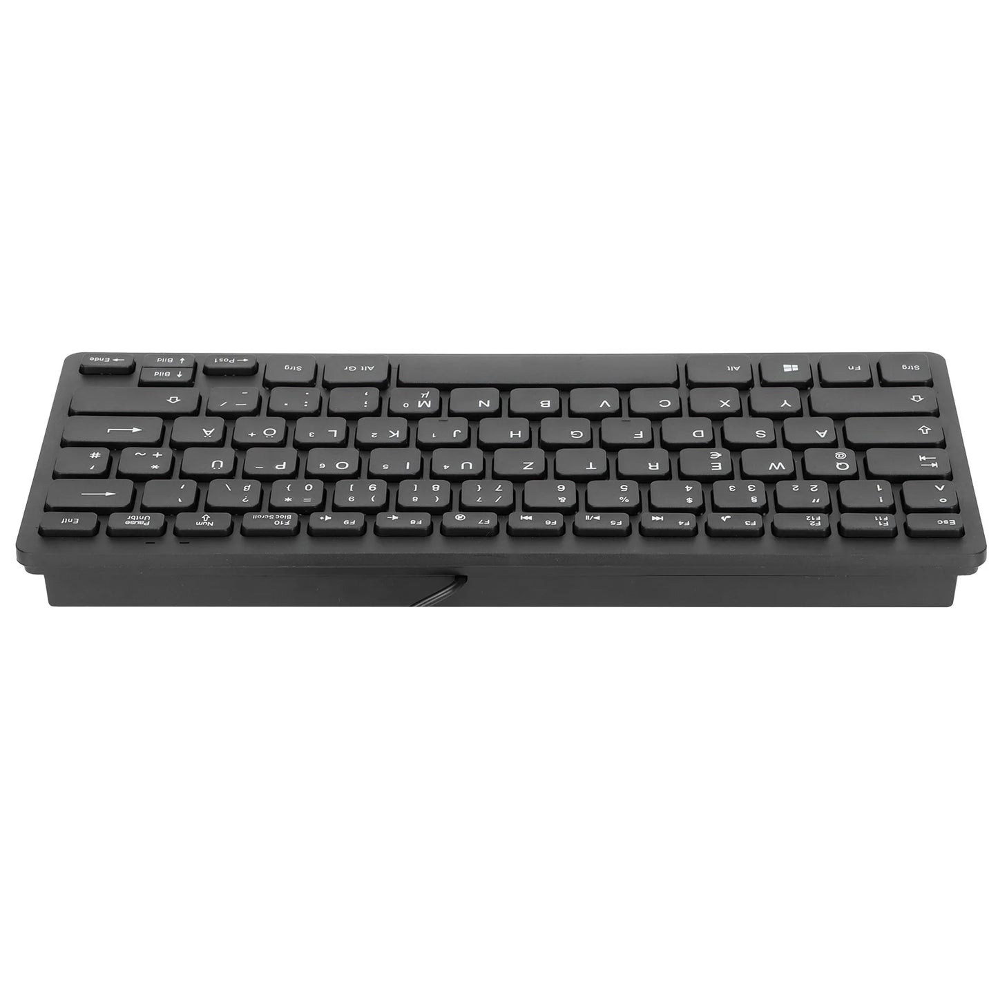 Tastiera meccanica cablata USB 78 tasti russo francese tedesco, design ergonomico, ultrafine, mini e resistente, per PC e laptop