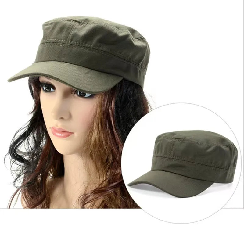 Casquette de baseball tactique militaire unisexe « Spring Solid » pour le sport en plein air, avec fermeture à pression, pour hommes et femmes, style marin