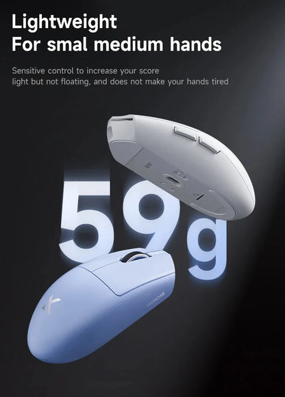 Bezdrátová e-sportovní myš MCHOSE G3 V2 Pro, lehká, tři režimy, Bluetooth, PAW3395, vysoký výkon, 800mAh, pro hry i kancelář, 59g myš