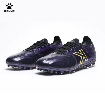 Chaussures de football Kelme en cuir de kangourou Mg - Chaussures de sport professionnelles pour le football - Chaussures de football d'extérieur antidérapantes
