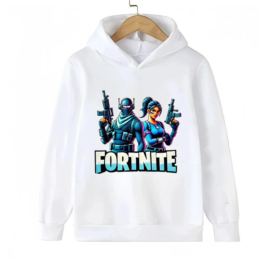 Fortnite Game Printed Children's Hoodies Cartoon Comfortable Suit Loose Long Sleeve Tops Autumn Winter Clothes