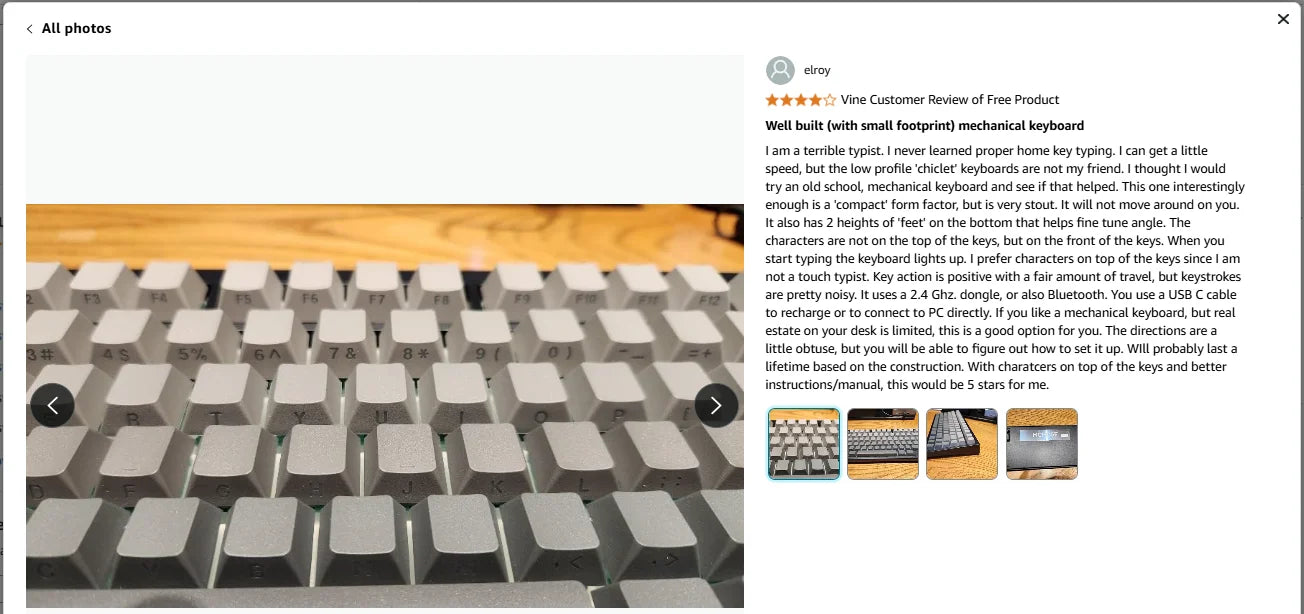 Tastiera meccanica wireless MCHOSE G75 Pro, layout 75%, montaggio gasket, 5 strati di smorzamento, retroilluminazione RGB, tri-mode, hot-swappable