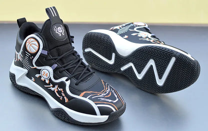 Sales Basketball Shoes Men High-top Sports Outdoor Cushioning Hombre Athletic Male Shoes Comfortable White Sneakers zapatillas
