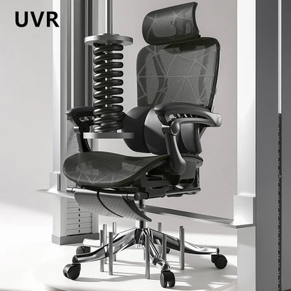 UVR Gaming Computer Chair Ergonomic Office Chair with Reclining Backrest, Adjustable Height, Comfortable Mesh Executive Swivel Chair for Home & Work