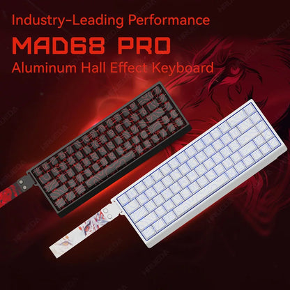 MADLIONS Mad 60he Mad60HE Mad 68HE mechanische Tastatur mit Magnetschaltern, kabelgebunden, Hot-Swap, 8K-Polling-Rate, personalisierte Gaming-Tastatur