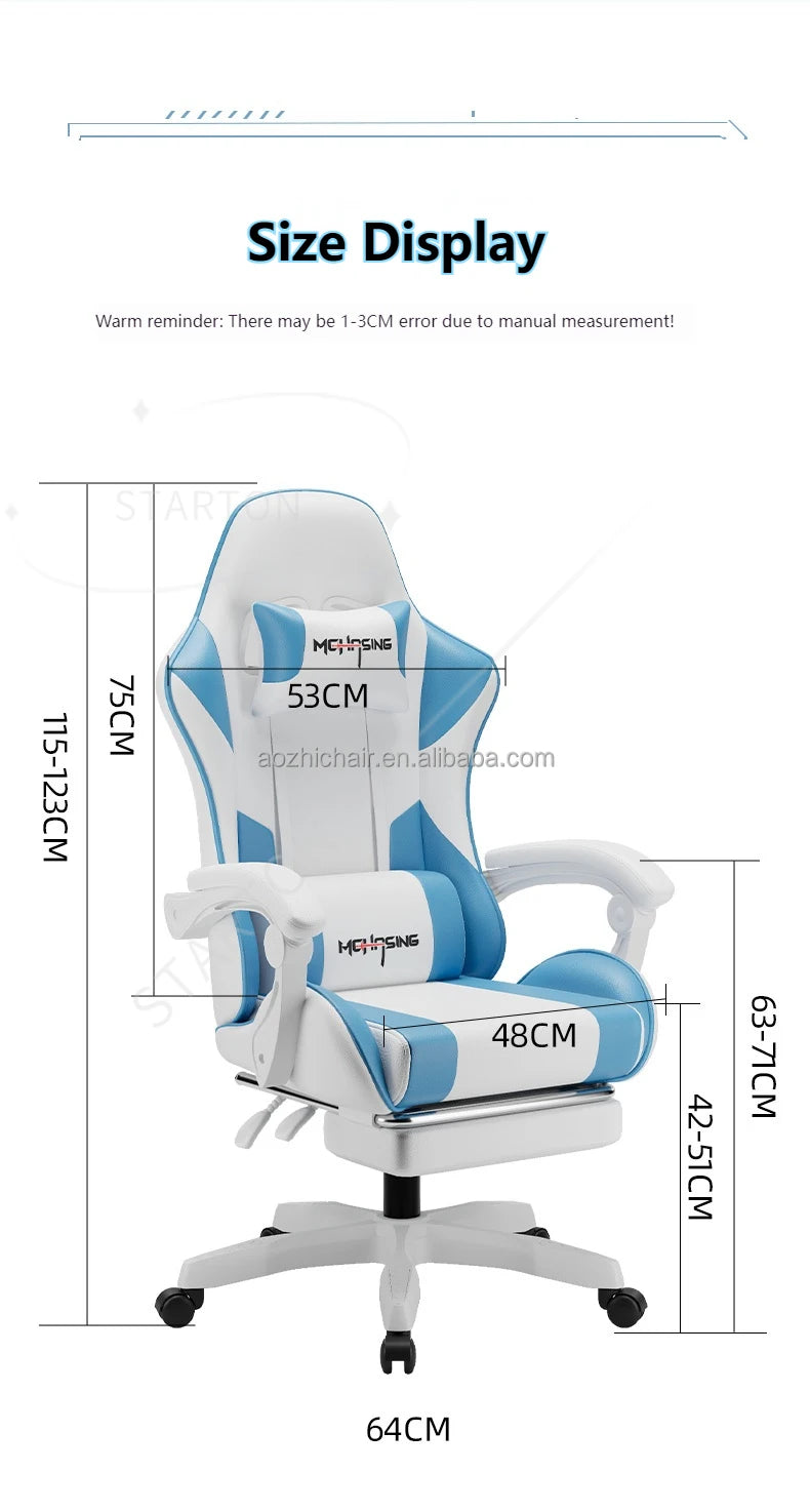 Ergonomic Modern Design Swivel Chair for Office and Home E-sport Gaming Chair With Wheels Revolving Style Computer Gaming Chair