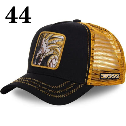 Dragon Ball DRAGONBALL Mesh Cap Cartoon Mesh Cap Men And Women Baseball Cap Fashion Patch Trucker Cap