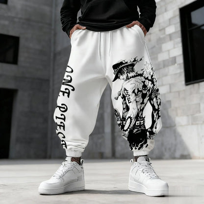 2026 One Piece Luffy Mens Sweatpants Gym Sports Pants Anime Print Loose Casual New Winter Fashion Y2k Clothes Hip Hop Trousers