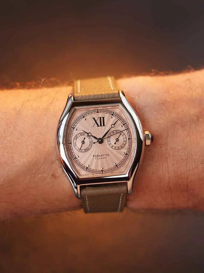 FARASUTE 2024 New 36mm Men's Quartz Watch VH64 Movement Stainless Steel Sports Fashion Sapphire Glass Waterproof Men's Watch