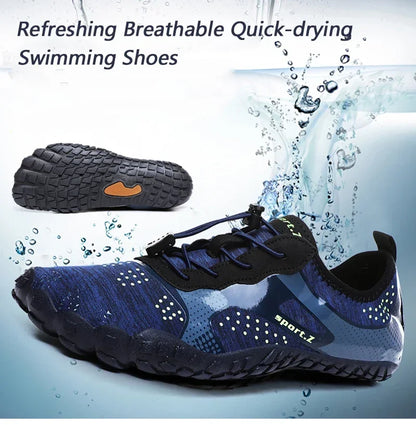 Leichte, erfrischende Aqua-Stiefel für Herren, atmungsaktive Outdoor-Wasserschuhe für Damen, rutschfest, strapazierfähig, Sport- und Wandersneaker