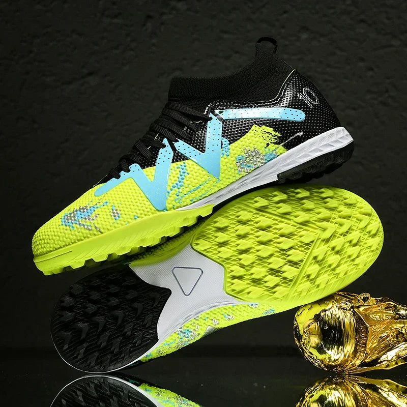 Chaussures de football pour homme, crampons Society, chaussures de football professionnelles, chaussures de football d'intérieur pour terrain rapide, baskets pour garçon, entraînement original