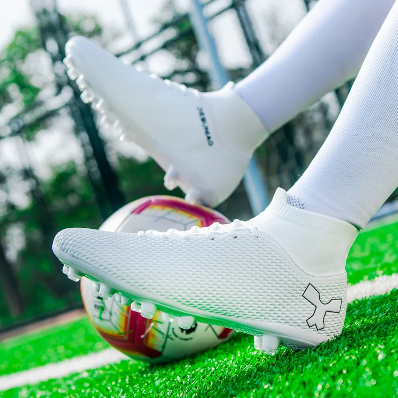 Chaussures de football de qualité pour hommes, chaussures de football résistantes pour garçons, chaussures de football légères pour enfants, baskets d'entraînement de futsal, crampons de football