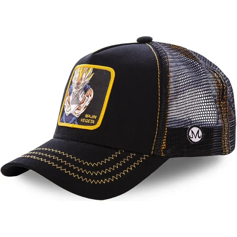 ALL Styles Dragon Ball Baseball Cap Snapback Peaked Cap Men's Embroidery Hip-Hop Cap Style Sun Visor Adjustable Trucker Mesh Cap