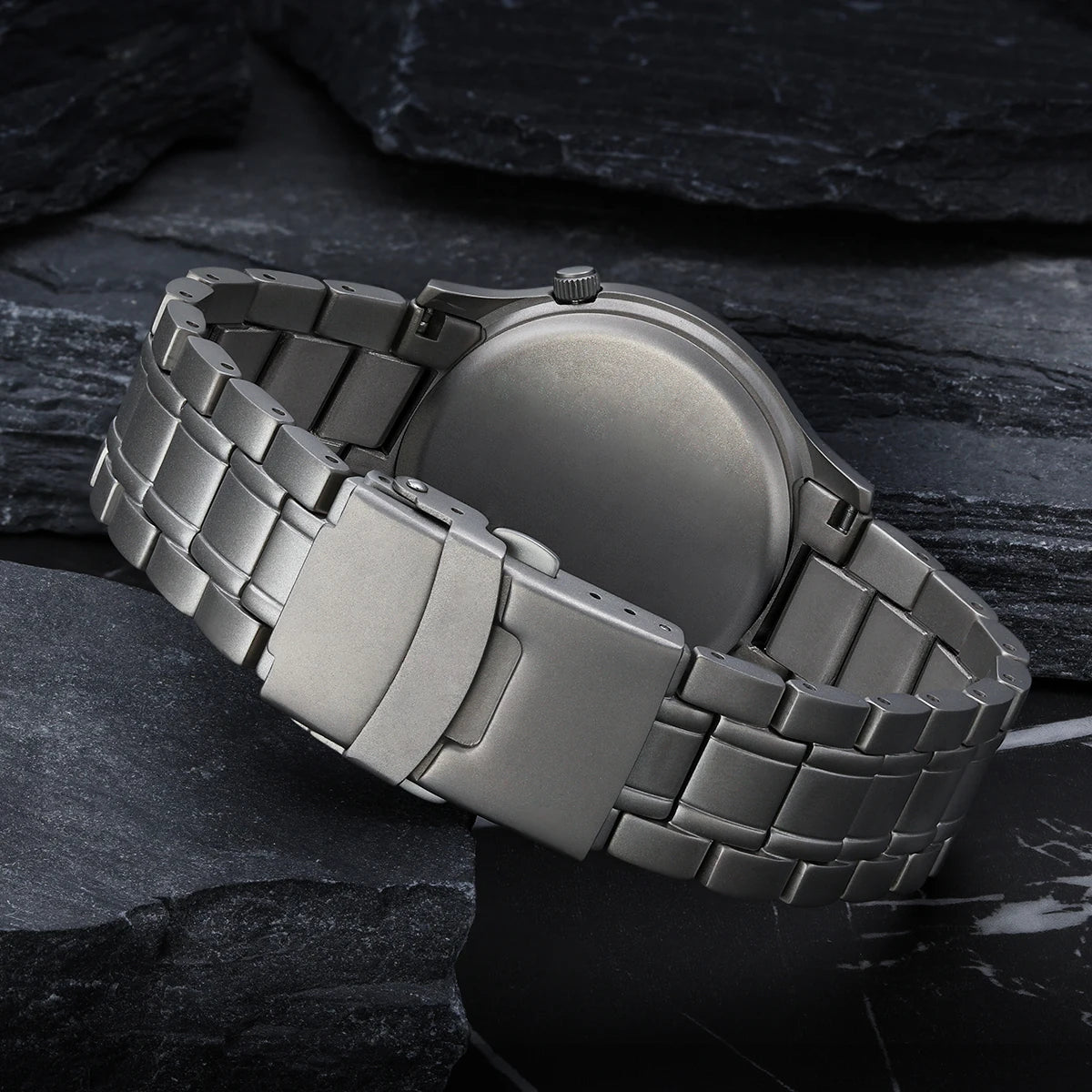 BERNY Full Titanium Watches for Men Quartz Men's Watch Lightweight Sapphire Super Luminous VH31 Sport Field Wristwatches