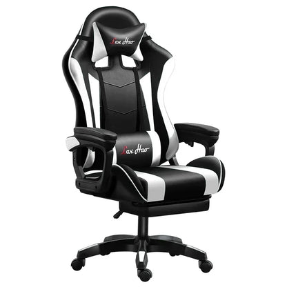 Ergonomic Gaming Chair for Home Office, Comfortable Esports Gamer Chair with Adjustable Armrests, Swivel Computer Desk Chair with Wheels