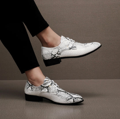 PU Leather Men's Oxford Shoes Street Style Casual Shoes Lightweight Sneakers Outdoor Male Walking Shoes Formal Dress Footwear