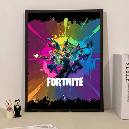 Game F-Fortnite Überraschungsposter als Wohndekoration, Wandbild für Arbeitszimmer und Wohnzimmer