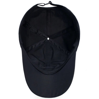Solid Sports Baseball Cap, Sun Protection Quick Drying Snap Buckle Soft Top Casual Outdoor Dad Hat For Adults