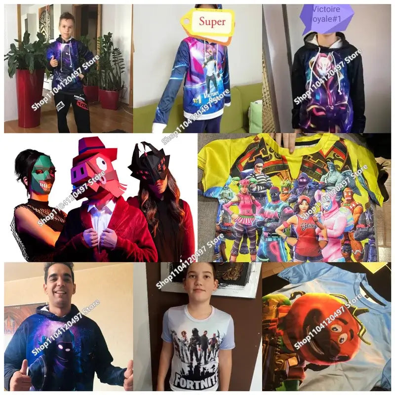 Boys and Girls Hoodies Fortnite Children's Pullover 3D Printed Hoodies Battle Royale Men's Hoodies Autumn Fashion Kids Clothing