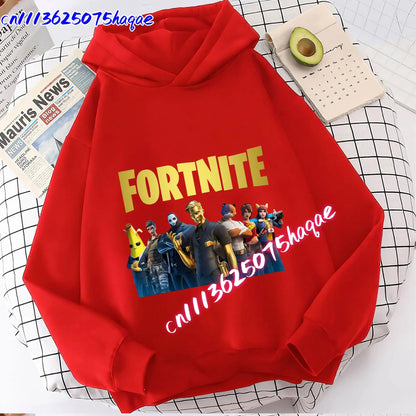 New Fortnites Kids Sweatshirts Cartoon Game Character Printed Hoodie Autumn Casuals Children Tops Winter Baby Boys Clothing