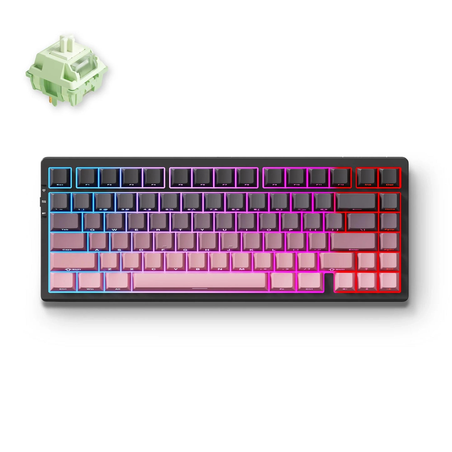 Tastiera meccanica wireless MCHOSE G75 Pro, layout 75%, montaggio gasket, 5 strati di smorzamento, retroilluminazione RGB, tri-mode, hot-swappable