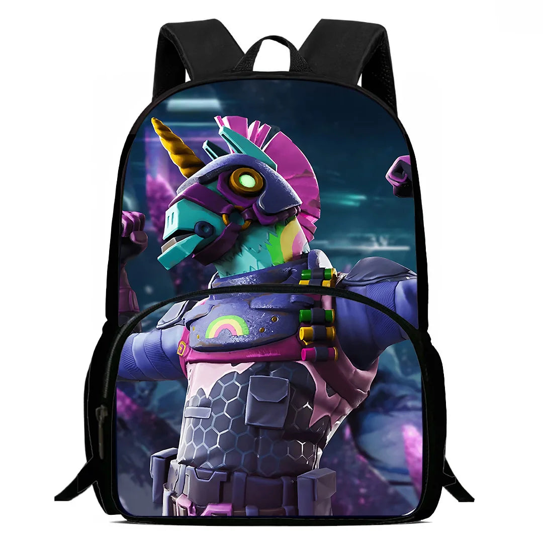 Classic Game FortniteS Child Backpacks Lunch Bag Pencil Case Pupil Large Capacity School Bags For Boy Girl Best Gift