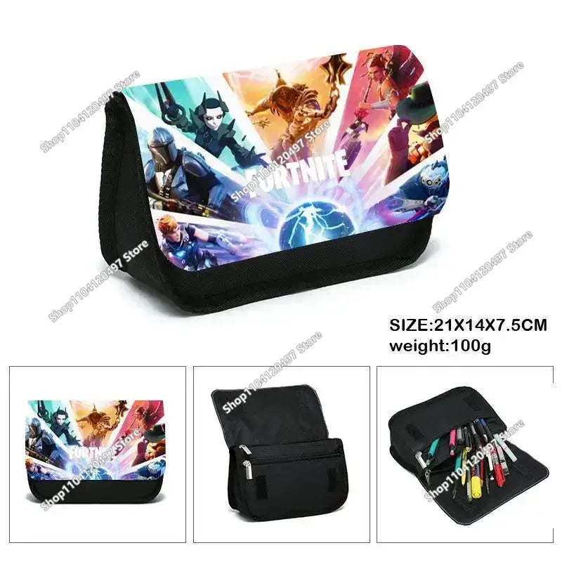 Fortnited Student Pencilcase Large Capacity Pencil Case Kids Toys Pen Bag School Supplies Stationery Pouch Boys Game Gifts