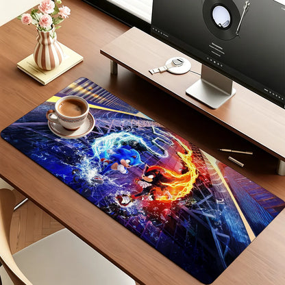 Game S-Sonic The H-Hedgehog Mouse Pad For Office Gaming And Keyboards Non-Slip Large Waterproof