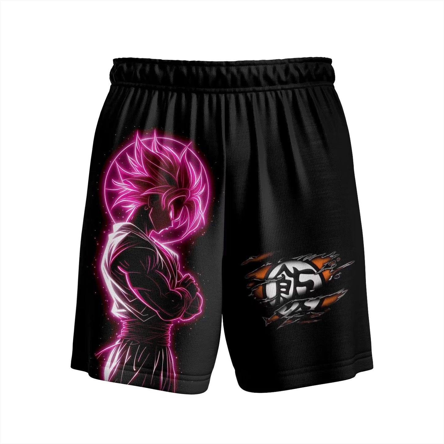 2026 Summer Dragon Ball Super Goku Black Anime Shorts Unisex Oversized 3D Print Casual Streetwear Shorts  for Adults & Kids