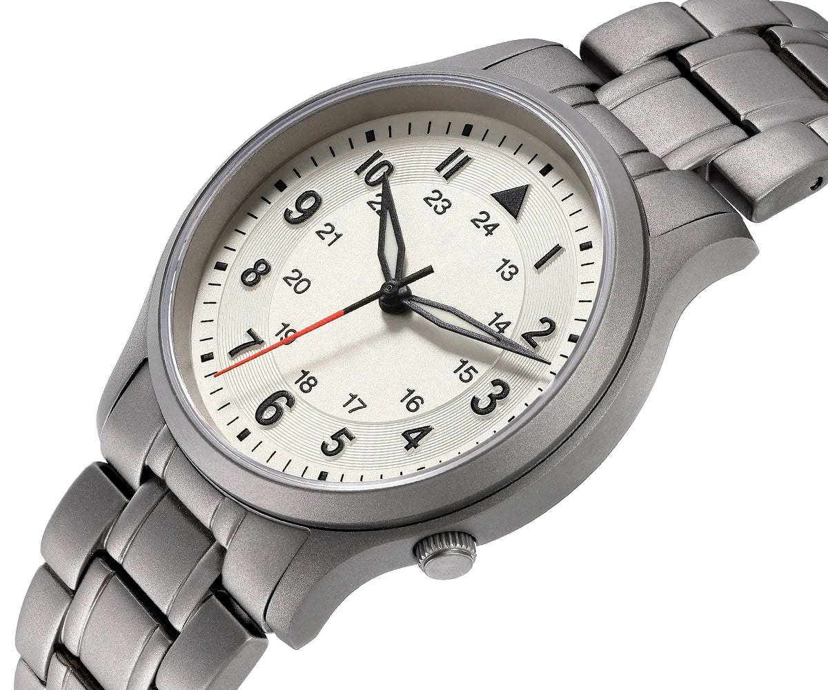 BERNY Full Titanium Watches for Men Quartz Men's Watch Lightweight Sapphire Super Luminous VH31 Sport Field Wristwatches