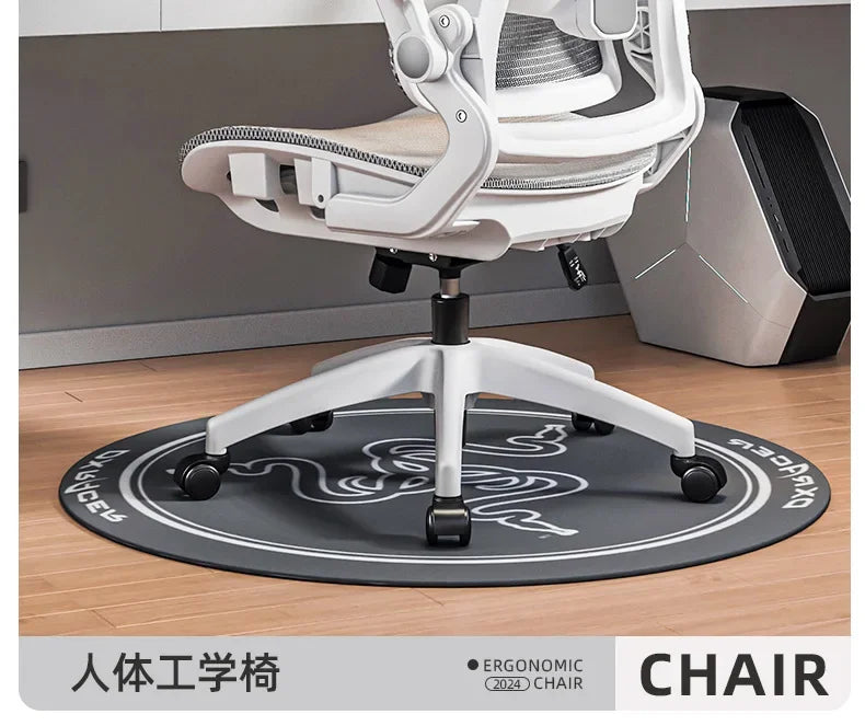 Ergonomic Gaming Chair with 3D Lumbar Support, Breathable Mesh Office Chair, Adjustable Swivel Racing Chair with Armrests for Home & Work