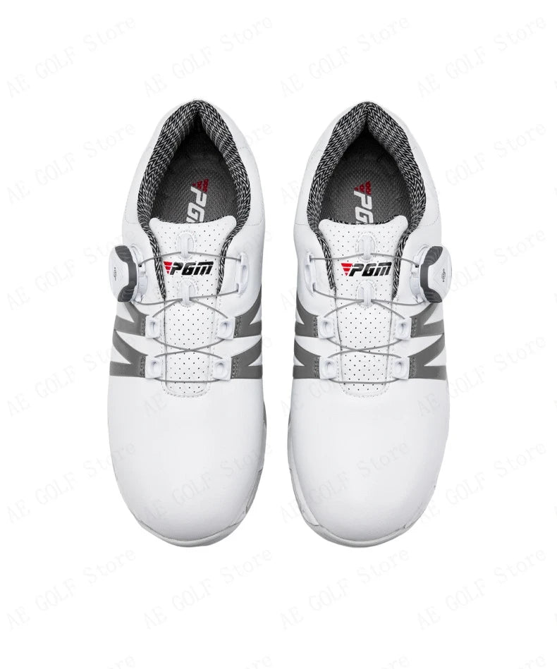 PGM Boys Girls Golf Shoes Lightweight Soft and Breathable Waterproof Anti-Slip Universal Outdoor Sports Shoes XZ127