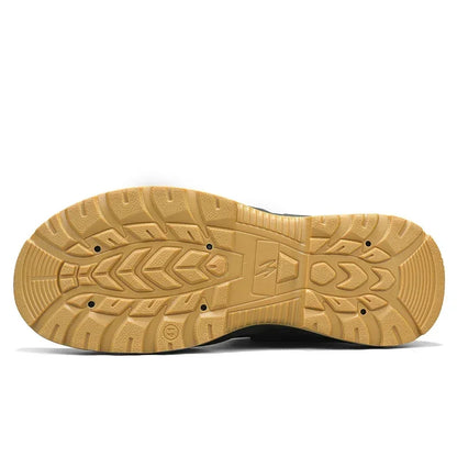 Antislip en slijtvaste wandelschoenen, comfortabele werklaarzen voor de woestijn, herfst- en winterplatformschoenen en enkellaarzen, herensneeuwlaarzen