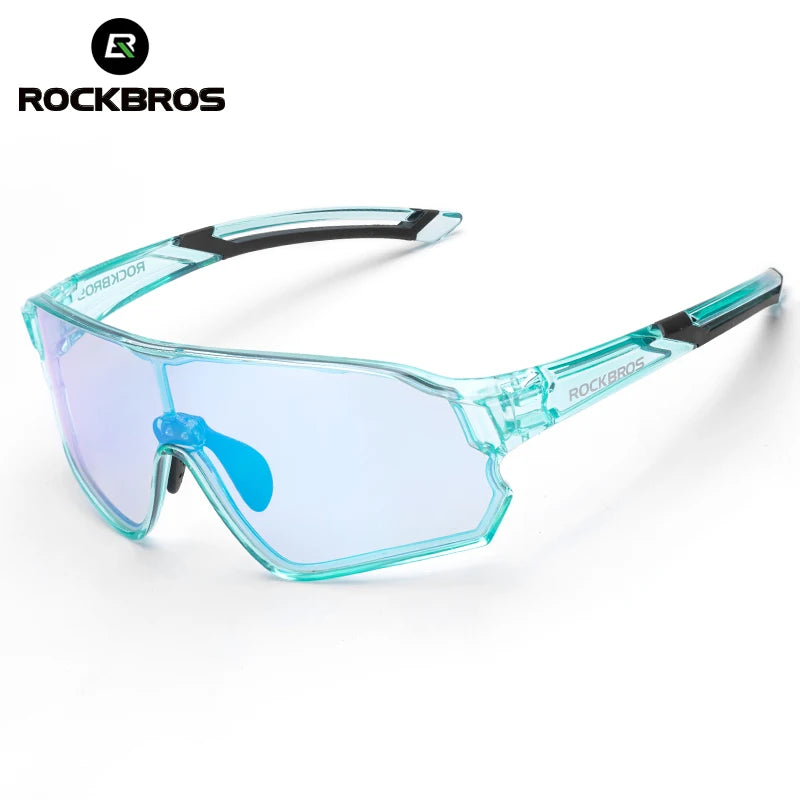 ROCKBROS Dětské polarizované fotochromatické cyklistické brýle s ochranou UV400, sluneční brýle pro outdoorové sporty, dětské brýle na horská kola (MTB)