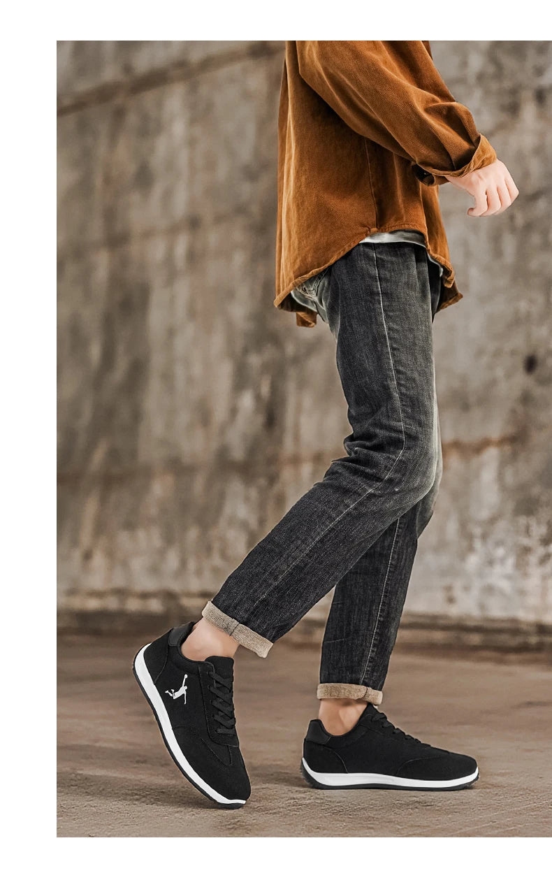 Men's Shoes, Spring and Autumn Trendy Styles, New Cross-Border Models, White, Black, Red Sneakers, Soft-Soled Breathable Men's Low-Top Versatile Casual Shoes