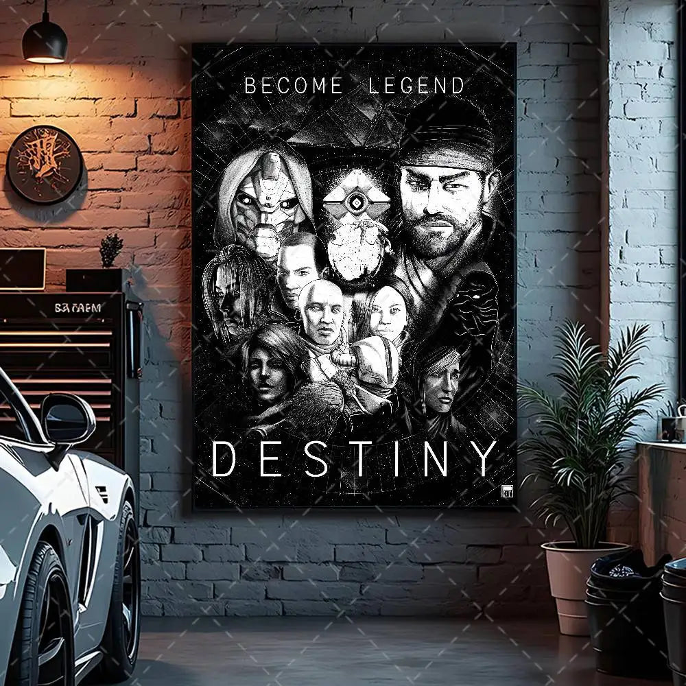 Game Destiny 2 Poster Art With Prints Home Bedroom Living Room Decoration Gift