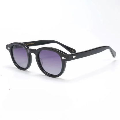 Lunettes de soleil polarisées Johnny Depp LEMTOSH Premium tendance pour homme et femme, montures vintage en acétate, carrées, pour homme et couple