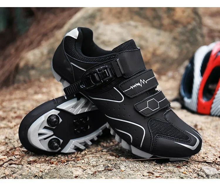 Unisex fietsschoenen met harde zool – 4-seizoenen racefietsschoenen met klikpedalen voor MTB en buitensporten