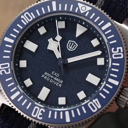Watchdives EXD V2 40mm Titanium Watch Exchangeable X Design VH31 Sweep Second Movement Quartz Watches Luminous Waterproof 200M