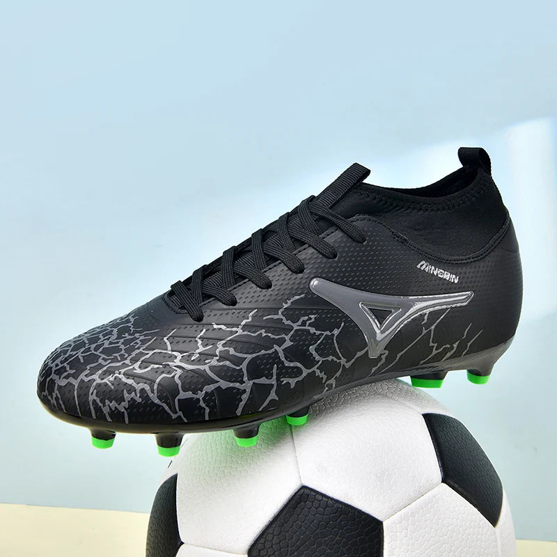 Chaussures de football pour hommes, crampons pour gazon naturel, chaussures de football unisexe, crampons longs « Society Spikes » FG, chaussures de football professionnelles, Chuteira