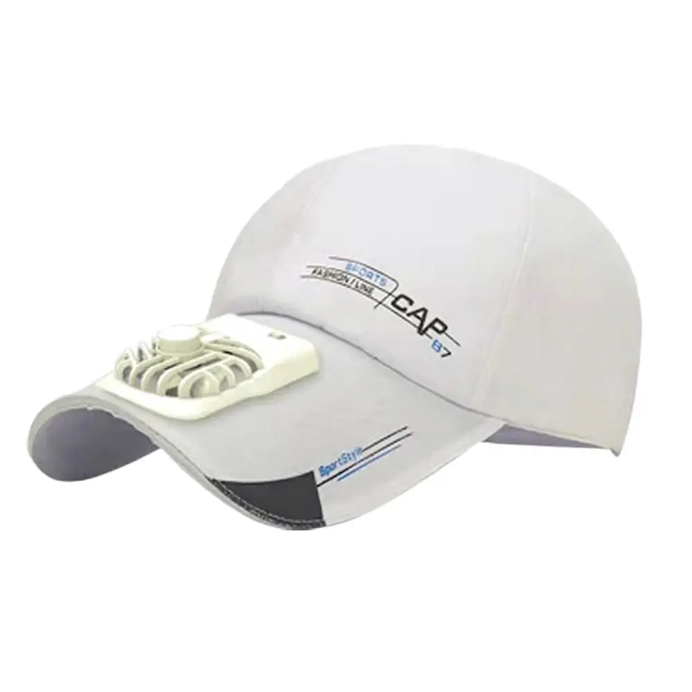 Casquette avec ventilateur Ventilateur de refroidissement USB d'été Casquette de baseball Protection solaire pour le golf en plein air Casquette à visière réglable sur 2 vitesses Casquette de randonnée avec ventilateur