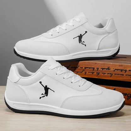 Men's Shoes, Spring and Autumn Trendy Styles, New Cross-Border Models, White, Black, Red Sneakers, Soft-Soled Breathable Men's Low-Top Versatile Casual Shoes