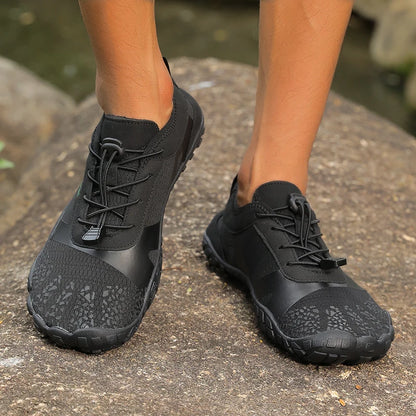 Oiaano Παπούτσια Barefoot Μαύρα με Φαρδύ Μπροστινό Μέρος για Άνδρες, Γυναικεία Αθλητικά Sneakers Unisex, Ανδρικά Υδάτινα Μποτάκια Aqua Beach με Μαλακή Σόλα, Ελαφριά και Διαπνέοντα
